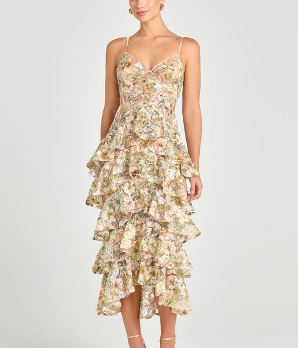 Saffron Floral Dress