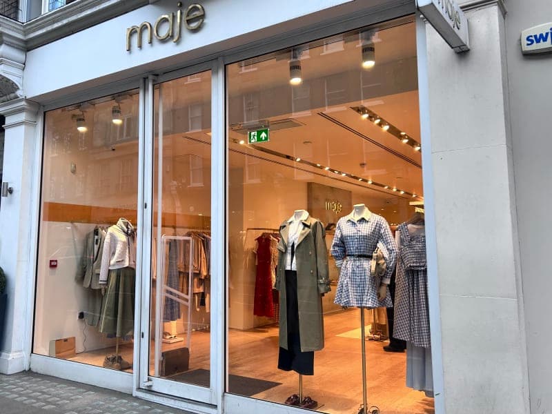 The Maje Edit: Sage & Gingham at Marylebone — shop window
