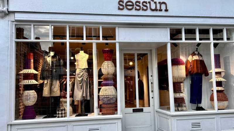 Woven Textures & Soft Tailoring at Sessùn — shop window